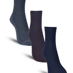 dollar Men Pack of 3 Striped Mid-Calf Length Socks image 1