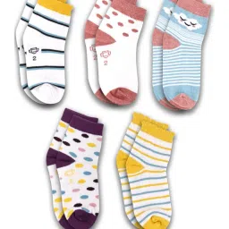 dollar socks Pack of 5 Ribbed Ankle-Length Socks image 1