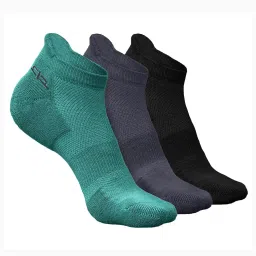 heelium Men Pack of 3 Ankle-Length Socks with Ribbed Hem image 1