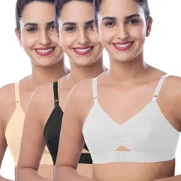 brida Women Pack of 3 Non-Padded Non-Wired Full Coverage Bra image 1
