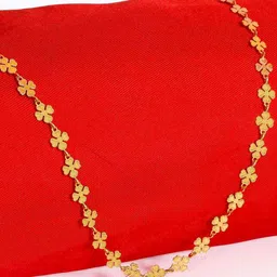 fashion frill Floral Gold-Plated Chain image 1