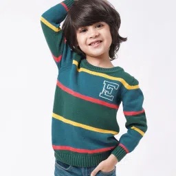 ed-a-mamma Striped Round-Neck Sweater image 1