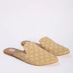 indie picks Handcrafted Handblock Print Mules image 1