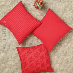 indie picks Set of 3 Handblock Print Cushion Covers image 1