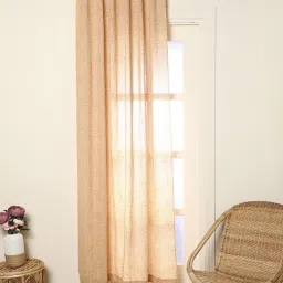 indie picks Hand Dyed Handblock Print Cotton Door Curtain image 1