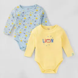 ed-a-mamma Boys Pack of 2 Printed Cotton Bodysuits image 1