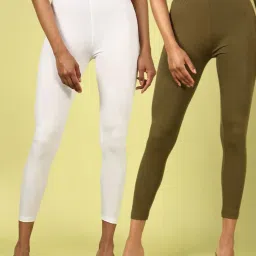 demoza Women Pack of 2 Leggings with Elasticated Waistband image 1