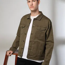 john players jeans Men Slim Fit Trucker Jacket image 1