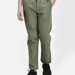 crimsoune club Boys Slim Fit Flat-Front Trousers image 1