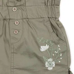 under fourteen only Girl Embroidered Skort with Elasticated Waist image 1