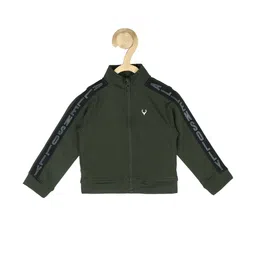 allen solly Typographic Print Zip-Front Jacket image 1