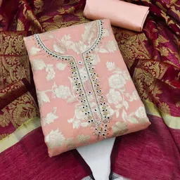 svaraa Women 3-Piece Unstitched Dress Material image 1