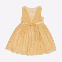 h by hamleys Fit & Flare Dress with Flower Applique image 1
