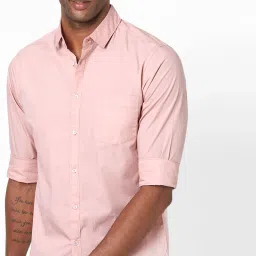 dennislingo premium attire Slim-Fit Shirt with Patch Pocket image 1