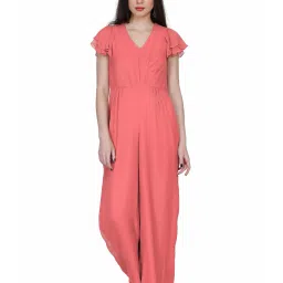 miracolos by ruchi V-neck Jumpsuit with Cap Sleeves image 1
