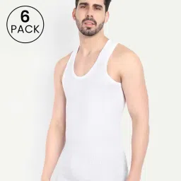 kansal Pack of 6 Men Scoop-Neck Vests image 1