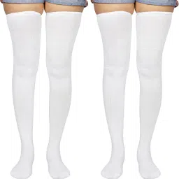 neska moda Women Pack 2 Stockings with Elasticated Hem image 1