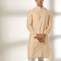 samav Mandarin Collar Slim Fit Kurta image 1
