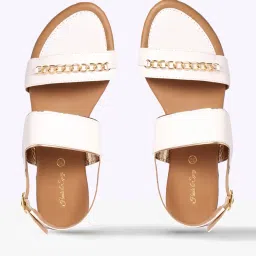 haute & spicy Sling-Back Sandals with Chain Accent image 1