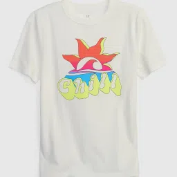 gap kids Printed Round-Neck T-Shirt image 1