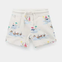 u.s. polo assn. Boys All-Over Printed Cotton Shorts image 1