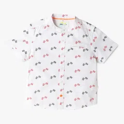 point cove Boys Printed Slim Fit Shirt image 1