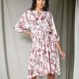 fusion Women Paisley Print Fit & Flare Dress image 1