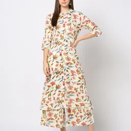 avaasa mix n' match Women Embroidered Straight Kurta image 1