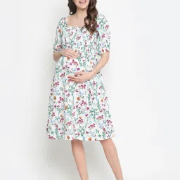 oxolloxo Leaf Print  A-line Dress image 1