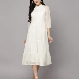 aayu-all about you Swiss Dot Tiered Dress image 1