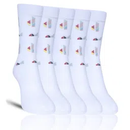 dollar Pack of 5 Geometric Mid-Calf Length Socks image 1