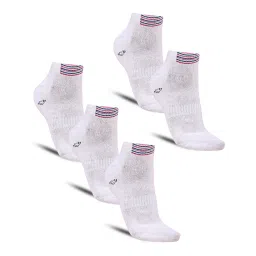 dollar Pack of 5 Ribbed Ankle-Length Socks image 1