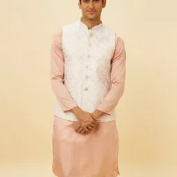 manyavar Men Woven Regular Fit Nehru jacket image 1
