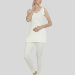 zeffit Women Striped Thermal Vest & Pants Set image 1