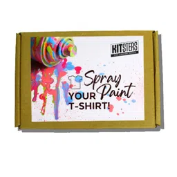 kitsters Unisex DIY Crew-Neck T-Shirt with Spray Painting Kit image 1