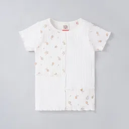 ed-a-mamma Floral Print Sustainable Round-Neck T-Shirt image 1