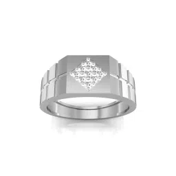 avsar Kanika White Gold Diamond-Studded Ring image 1