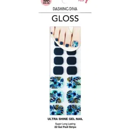 dashing diva Gloss Ultra Shine Gel Nail - Blue Bandana image 1