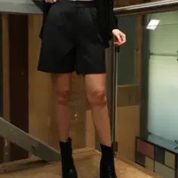 Shein Party Mini Length High Rise Front Pleated City Shorts-picture-34