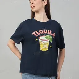 Shein Casual Drop-Shoulder Sleeves Chest Typographic Print T-Shirt-picture-29