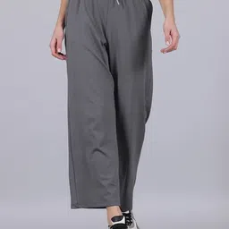 Shein Ankle Length Wide Track Pants with Pockets image 1