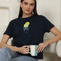 Shein Casual Graphic Short Sleeves T-Shirt-picture-43