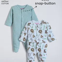 hopscotch Pack of 2 Quirky Print Bodysuits image 1