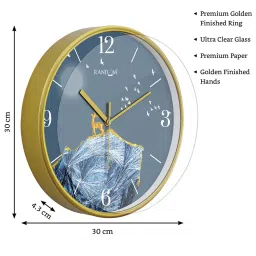 random Round Analogue Wall Clock image 2