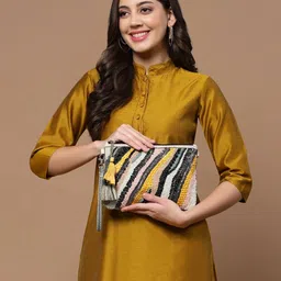 anekaant Women Embellished Sling Bag with Detachable Strap image 2