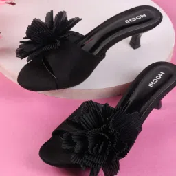 mochi Women Slip-On Embellished Heeled Sandals image 5