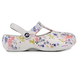 doctor extra soft Women Floral Print Slingback Clogs image 2