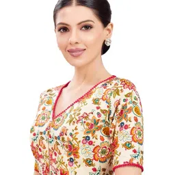 studio shringaar Women Floral Pattern Front-Open Blouse image 2
