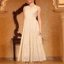 aurelia Women Halter-Neck Fit & Flare Dress image 2