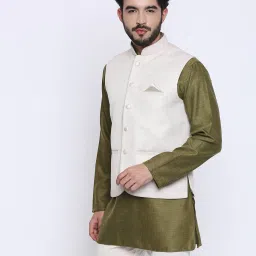 shatranj Nehru Jacket with Welt Pockets image 2